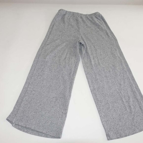 Banana Republic Women's Wide Leg Cozy Knit Pants Size Medium Light Gray Pull On - Picture 5 of 6
